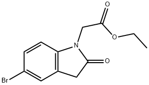 Ethyl 2-(5-bromo-2-oxoindolin-1-yl)acetate Chemical Structure
