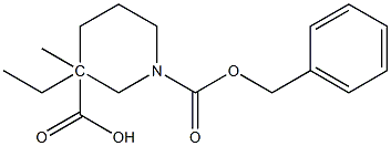 Ethyl 1-Cbz-3-methylpiperidine-3-carboxylate Chemische Struktur