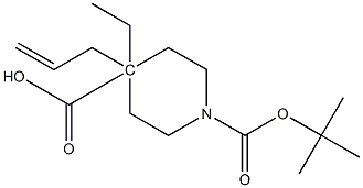 Ethyl 1-Boc-4-allyl-4-piperidinecarboxylate Chemical Structure