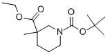 Ethyl 1-Boc-3-methylpiperidine-3-carboxylate التركيب الكيميائي