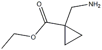 Ethyl 1-(Aminomethyl)cyclopropanecarboxylate 化学構造