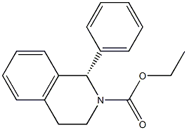 Ethyl (S)-1-phenyl-1，2，3，4-tetrahydro-2-isoquinolinecarboxylate Chemical Structure