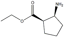 Ethyl (1R，2S)-2-Aminocyclopentanecarboxylate Chemische Struktur