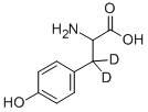 DL-4-HYDROXYPHENYLALANINE-3，3-D2 Chemical Structure