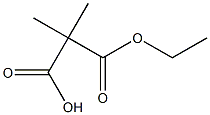 Dimethylmalonic Acid Monoethyl Ester Chemische Struktur