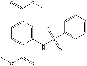 Dimethyl 2-(Phenylsulfonamido)terephthalate Chemische Struktur