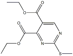 Diethyl 2-(Methylthio)-4，5-pyrimidinedicarboxylate Chemical Structure