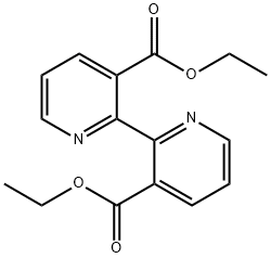 diethyl [2，2'-bipyridine]-3，3'-dicarboxylate 化学構造