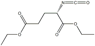 Diethyl (S)-(-)-2-Isocyanatoglutarate Chemische Struktur