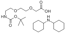 Dicyclohexylamine 2，2-dimethyl-4-oxo-3，8，11-trioxa-5-azatridecan-13-oate Chemical Structure