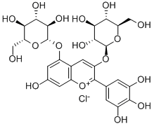 Delphinidin-3,5-diglucoside التركيب الكيميائي