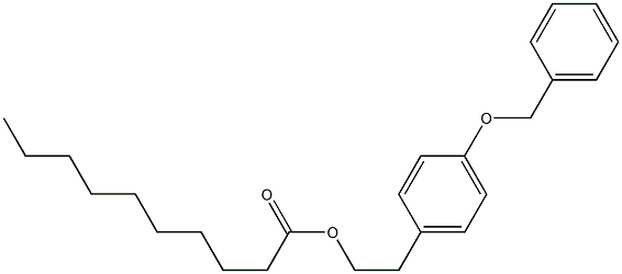 Decanoic acid， 2-[4-(phenylMethoxy)phenyl]ethyl ester التركيب الكيميائي