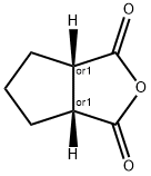 CYCLOPENTANE-1，2-DICARBOXYLIC ACID ANHYDRIDE 化学構造