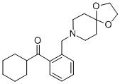 cyclohexyl 2-[8-(1，4-dioxa-8-azaspiro[4.5]decyl)methyl]phenyl ketone 化学構造