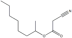 Cyanoacetic Acid 1-Methylheptyl Ester Chemische Struktur