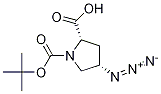 cis-4-Azido-N-(tert-butoxycarbonyl)-L-proline Chemical Structure