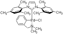 Chloro[(1，3-dimesitylimidazol-2-ylidene)(N，N-dimethylbenzylamine)palladium(II)] Chemical Structure