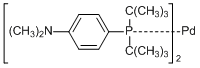 Bis[di-tert-butyl(4-dimethylaminophenyl)phosphine]palladium(0) Chemical Structure