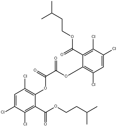 Bis(2，4，5-trichloro-6-i-pentoxycarbonylphenyl) oxalate Chemical Structure