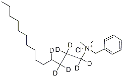 Benzyldimethyltetradecylammonium-d7 Chloride Chemical Structure