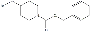 Benzyl 4-(Bromomethyl)tetrahydro-1(2H)-pyridinecarboxylate Chemische Struktur