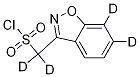 Benzo[d]isoxazol-3-yl-methanesulfonyl-d4 Chloride التركيب الكيميائي