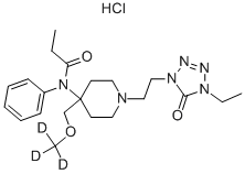 Alfentanil-d3 Hydrochloride 化学構造