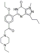 Acetildenafil-d8 化学構造