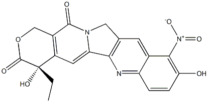 9-Nitro-10-hydroxy camptothecin 化学構造