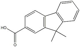 9，9-Dimethylfluorene-2-carboxylic Acid Chemische Struktur