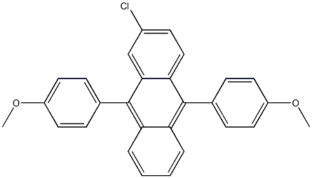 9，10-Bis(4-methoxyphenyl)-2-chloroanthracene التركيب الكيميائي