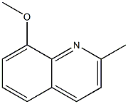 8-Methoxy-2-methylquinoline 化学構造