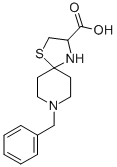 8-Benzyl-1-thia-4，8-diazaspiro[4.5]decane-3-carboxylic acid Chemical Structure