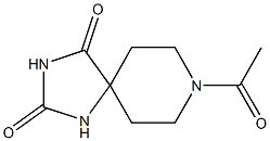 8-Acetyl-1，3，8-triazaspiro[4.5]decane-2，4-dione 化学構造