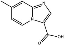 7-Methylimidazo[1，2-a]pyridine-3-carboxylic acid 化学構造