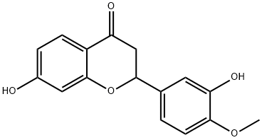 7-Hydroxy-2-(3-hydroxy-4-methoxyphenyl)chroman-4-one Chemische Struktur