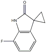 7'-FLUOROSPIRO[CYCLOPROPANE-1，3'-INDOLIN]-2'-ONE Chemical Structure