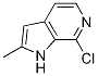 7-Chloro-2-methyl-1H-pyrrolo[2，3-c]pyridine Chemical Structure