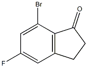 7-Bromo-5-fluoro-1-indanone Chemical Structure