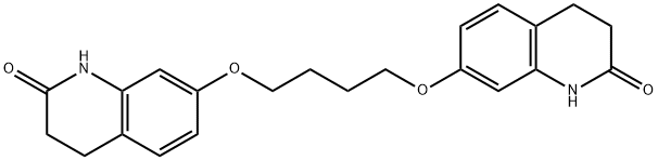 7，7'-(Butane-1，4-diylbis(oxy))bis(3，4-dihydroquinolin-2(1H)-one) 化学構造