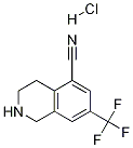 7-(Trifluoromethyl)-1，2，3，4-tetrahydroisoquinoline-5-carbonitrilehydrochloride Chemische Struktur