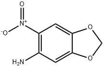 6-nitro-1，3-benzodioxol-5-amine 化学構造