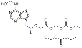 6N-HydroxyMethyl Tenofovir Disoproxil 化学構造