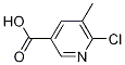 6-chloro-5-methylpyridine-3-carboxylic acid التركيب الكيميائي