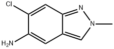 6-Chloro-2-methyl-2H-indazol-5-amine Chemical Structure