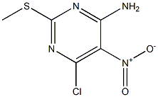 6-Chloro-2-(methylthio)-5-nitropyrimidin-4-amine Chemical Structure