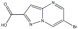 6-bromopyrazolo[1，5-a]pyrimidine-2-carboxylic acid 化学構造