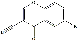 6-Bromochromone-3-carbonitrile Chemical Structure