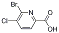 6-bromo-5-chloropyridine-2-carboxylic acid 化学構造