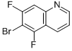 6-Bromo-5，7-difluoroquinoline Chemical Structure